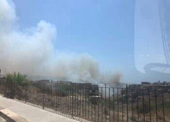 Vittoria, incendio in corso nella valle dell’Ippari