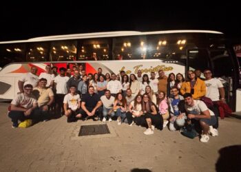 I giovani della diocesi di Ragusa in cammino per partecipare al Giubileo in fase di svolgimento a Roma