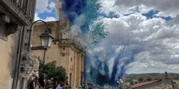 Spettacolare “sciuta” oggi a Giarratana della Madonna della neve