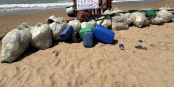 Museo di Kamarina, rimossa una tonnellata di plastica e di ingombranti dalla spiaggia sottostante