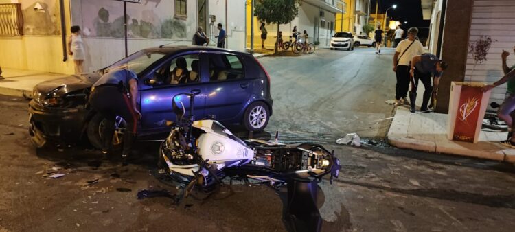 Scontro auto-moto ad Acate, solo feriti lievi