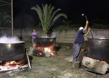 Roccazzo, per la Sagra dell’uva in bollitura 6.000 litri di mosto
