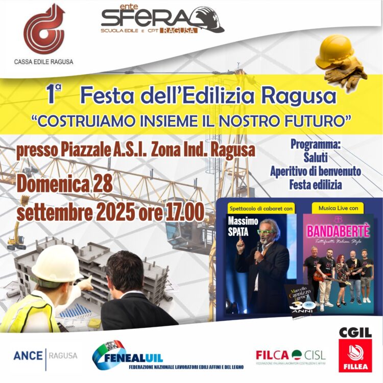 Ragusa, tutto pronto per la prima “Festa dell’Edilizia”