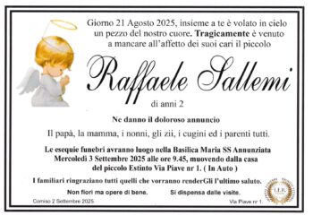 Comiso, domani lutto cittadino per i funerali del piccolo Raffaele Sallemi