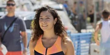 Giulia Senia è la prima vittoriese ad avere attraversato a nuovo lo Stretto di Messina