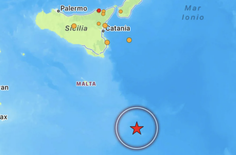 Forte scossa di terremoto nel mar della Libia avvertita anche in provincia di Ragusa