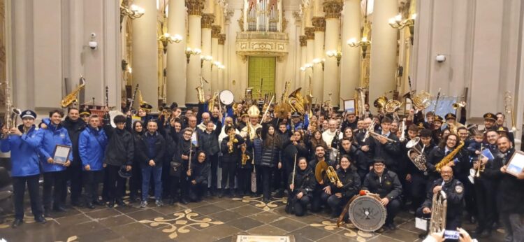 Ragusa, celebrato il Giubileo dei corpi bandistici