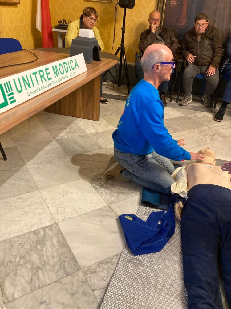 Modica e le lezioni pratiche di primo soccorso a cura dell’Unitre