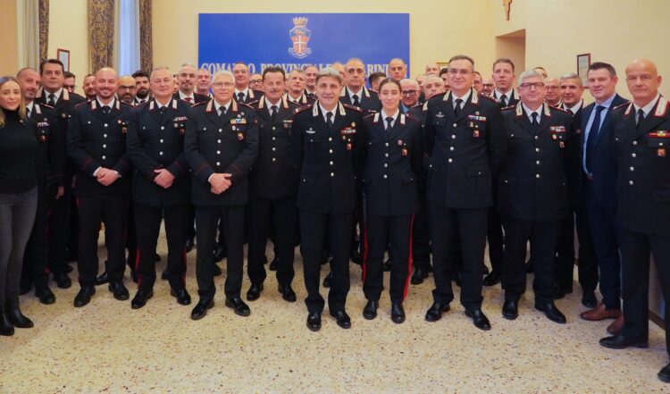 Il generale di brigata Del Monaco in visita al comando provinciale dell’Arma