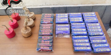 Fuochi d’artificio illegali: due sequestri a Scicli