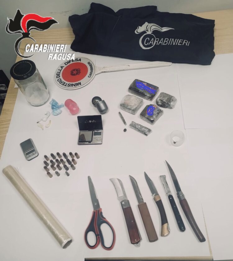 Modica e Scicli,  un arrestato e tre denunciati dai carabinieri