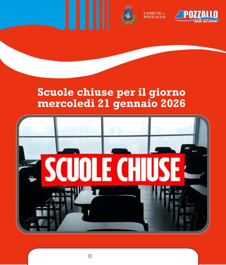 Pozzallo e Comiso, scuole chiuse anche domani