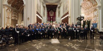 Ragusa, i vigili urbani di tutta la provincia festeggiano San Sebastiano