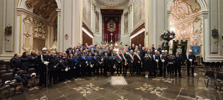 Ragusa, i vigili urbani di tutta la provincia festeggiano San Sebastiano