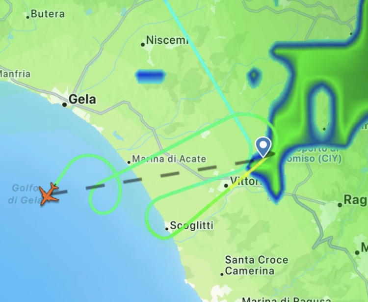 Atterraggio proibitivo stasera all’aeroporto di Comiso per il volo proveniente da Fiumicino