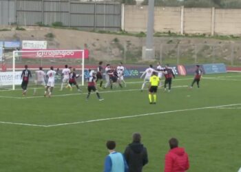 Il Modica supera l’Atletico Catania all’ultimo respiro con un goal di testa di Bonanno