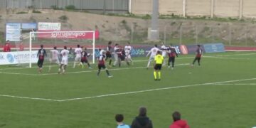 Il Modica supera l’Atletico Catania all’ultimo respiro con un goal di testa di Bonanno