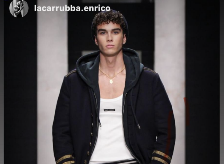 Il ragusano Enrico La Carrubba sfila per Dolce&Gabbana