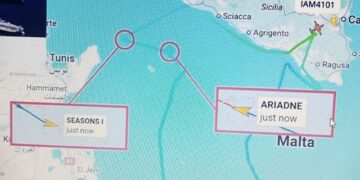 Navi “sospette” nel Mediterraneo, sorveglianza marittima di un pattugliatore