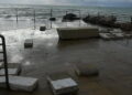 Marina di Modica, di nuovo danneggiato il moletto a causa del maltempo e delle mareggiate