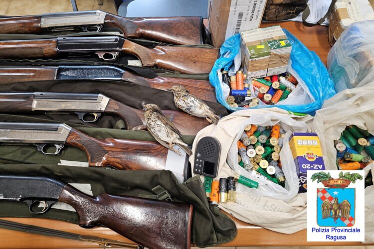 Lotta al bracconaggio nel Ragusano, denunciate 48 persone in un anno