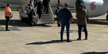 Per la prima volta nella sua storia l’aeroporto di Comiso ha ospitato un capo dello Stato