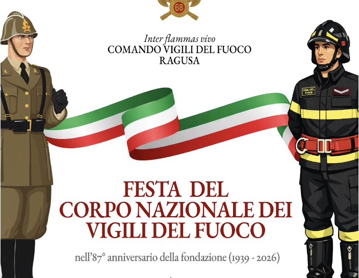 Ragusa, domani la festa istituzionale del corpo nazionale dei vigili del fuoco