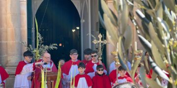 Ragusa, la benedizione delle palme e dei ramoscelli d’ulivo questa mattina al Giardino ibleo