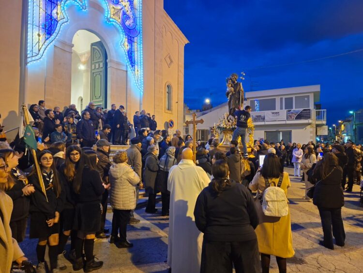 San Giuseppe a Marina di Ragusa, ieri la processione con il simulacro