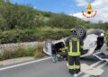 Incidente stradale autonomo a Pozzillo (Ragusa), si capovolge con l’auto: ferito 60enne