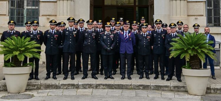Il generale di corpo d’armata Domizi in visita al comando provinciale dei carabinieri di Ragusa