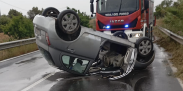 Vittoria-Gela, perde il controllo dell’auto che si ribalta più volte su stessa: ferito il conducente
