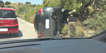 Si ribalta con l’auto lungo la Vittoria-Comiso: un ferito