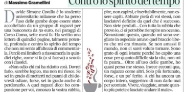 La lettera del ragusano Davide Simone Cavallo riassunta da Gramellini sul Corsera
