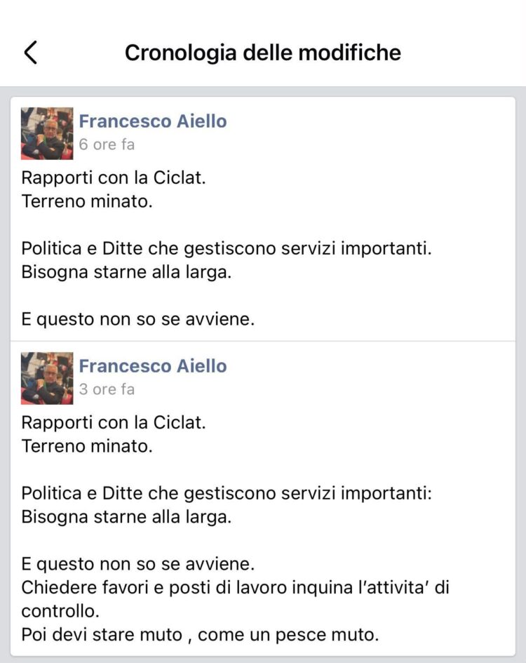 Vittoria, nuovo caso di tensione tra il sindaco e l’azienda che gestisce il servizio di igiene ambientale in città