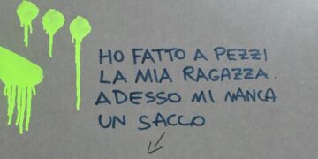 “Ho fatto a pezzi la mia ragazza e adesso mi manca un sacco”: sdegno e sconcerto a Scicli per il messaggio comparso in una zona della città
