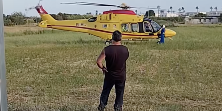 Ispica, cade da una scala alta tre metri: in elisoccorso a Catania