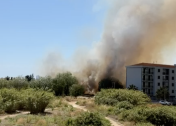 Divampa incendio accanto al mercato dei fiori a Vittoria, attimi di paura per una palazzina lambita dalle fiamme