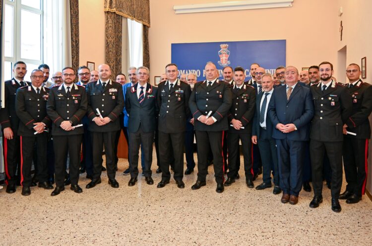 Ragusa, encomi a 25 militari del comando provinciale dell’Arma dei carabinieri