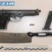 Vittoria, girava con una mannaia e una pistola giocattolo senza tappo rosso: denunciato 50enne