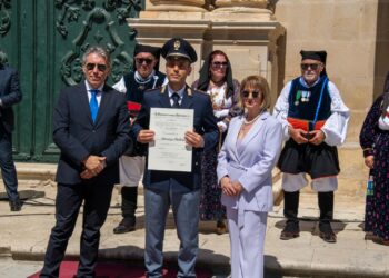 Ragusa, Giuseppe Gulino cavaliere Omri