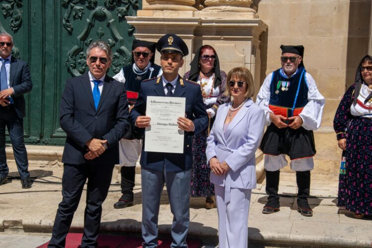 Ragusa, Giuseppe Gulino cavaliere Omri