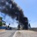 Rogo di pneumatici sulla Vittoria-Acate