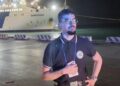 Un volontario modicano a supporto della rete di assistenza per i fedeli in occasione della storica visita di Papa Leone a Lampedusa