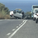 Incidente stradale questa mattina sulla Ragusa mare, auto si capovolge