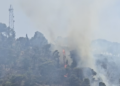 Modica, la collina di Monserrato torna a bruciare