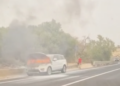 Suv in fiamme sulla Ragusa-Modica