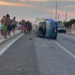 Auto si ribalta sulla Marza-Pozzallo: ci sono feriti