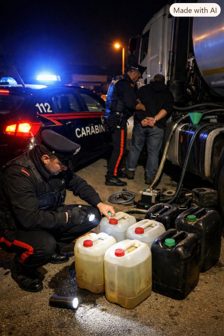 Comiso, arrestato romeno che rubava gasolio dagli autocarri in sosta