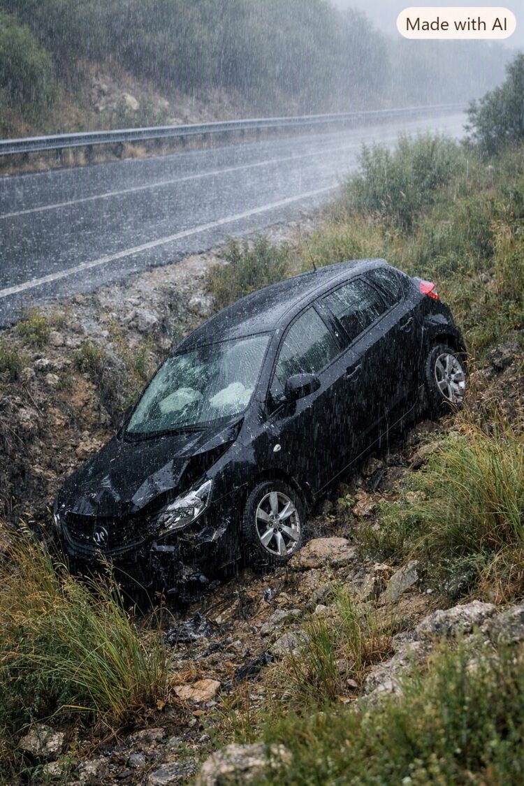 Modica-Pozzallo, auto finisce nella scarpata